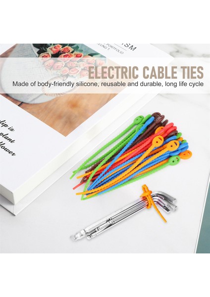 30 Pcs Silikon Kablo Bağları, Dayanıklı Fermuarlı Bağlar, Çanta Mühür Klipsleri, Kablo Askıları, Ekmek Bağları, Ev Ofis Için Kauçuk Büküm Bağları (Yurt Dışından) fırsatları