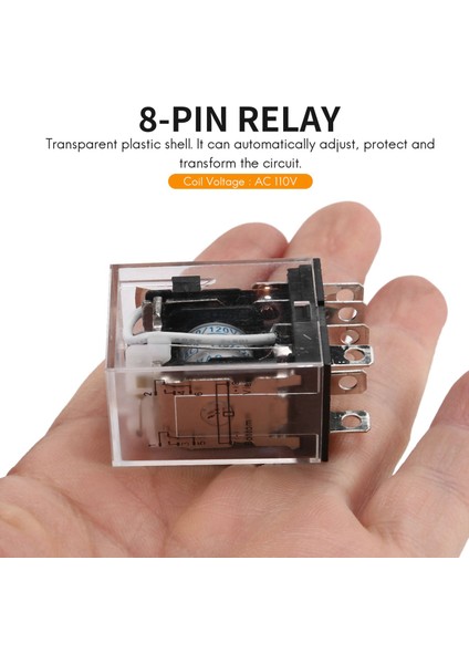 JQX-13FL Ac 110V Bobin Dpdt 8-Pin 8p Elektromanyetik Güç Rölesi (Yurt Dışından) fırsatları