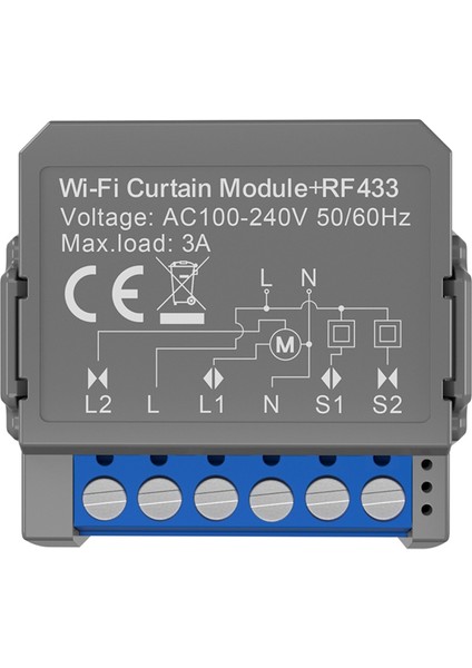 Tuya Akıllı Wifi Perde Anahtarı Panjur Anahtarı RF433 Akıllı Yaşam Uzaktan Kumanda Ev Otomasyonu (Yurt Dışından)