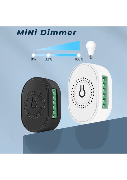 Mini Wifi Akıllı Ev Karartma Anahtarı Tuya App Uzaktan Kumanda Ses Zamanlama Parlaklık Ayarı Anahtarı Siyah (Yurt Dışından)