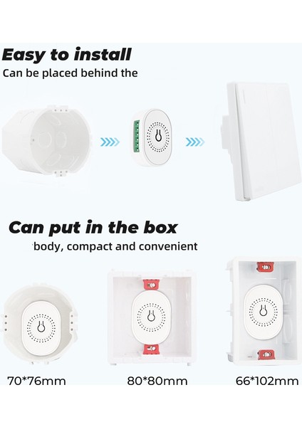 Mini Wifi Akıllı Ev Karartma Anahtarı Tuya App Uzaktan Kumanda Ses Zamanlama Parlaklık Ayarı Anahtarı Siyah (Yurt Dışından)