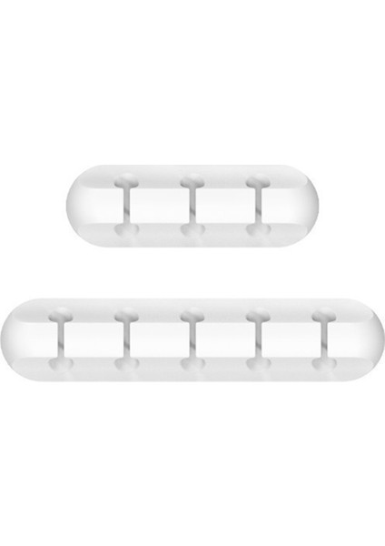 Beyaz Kablo Klipsleri, Kablo Düzenleyici Kablo Düzenleyici, Masa Ev ve Ofis Için 2 Paket Kablo Tutucu (5, 3 Yuva) (Yurt Dışından)