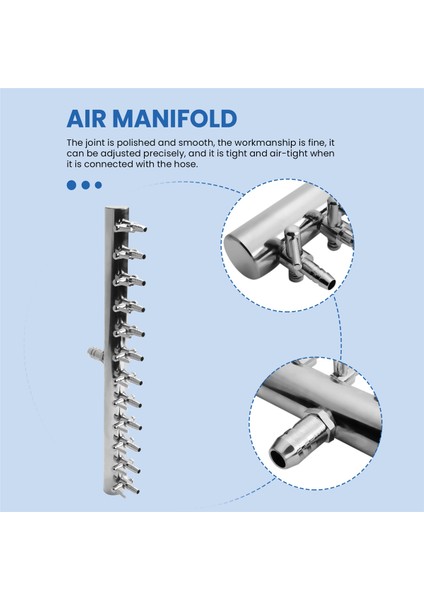 Akvaryum Aksesuarları 12 Yollu Akvaryum Hava Yönlendirici Kontrol Vanası Oksijen Pompası Hortum Giriş Çapı 8mm (Yurt Dışından) indirimleri
