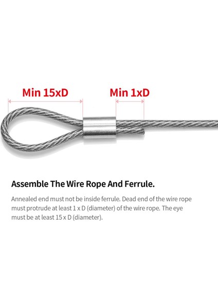 200 Adet 1/16 Inç Kablo Yüksük Seti Alüminyum Alaşımlı Sıkma Döngü Kolu Tel Halat Için (Yurt Dışından) fırsatları