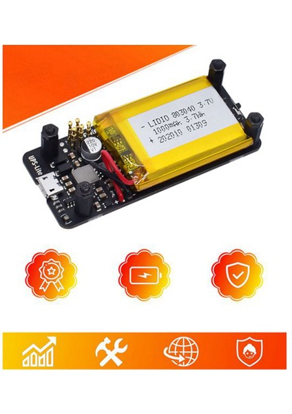 Ups-Lite Güç Kartı Güç Algılama Fonksiyonu Pil Paketi Şarj Aksesuarı 1000MAH Pil Raspberry Pi Zero Için (Yurt Dışından)