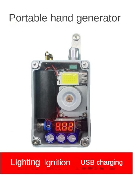 Taşınabilir El Jeneratörü USB Şarj Taşınabilir Akrilik Kamp Ekipmanları Açık Hava Aksesuarları Acil Durum Aracı 9V 20FX3 (Yurt Dışından) fırsatları