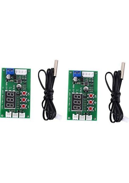 2 Paket Hot-Dc 12V 24V 48V 5A 2 3 4 Kablolu Pwm Motor Fan Hız Kontrol Cihazı Vali Sıcaklık Kontrol Desteği Ec Ebm Fan (Yurt Dışından)