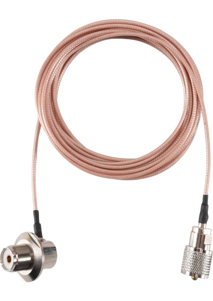 16.4ft (5m)Uhf Erkek Dişi RG316 Kablo Anten Koaksiyel Kablo SO239 Erkek - PL259 Dişi Dik Açı Araba Uzatma Kablosu (Yurt Dışından)