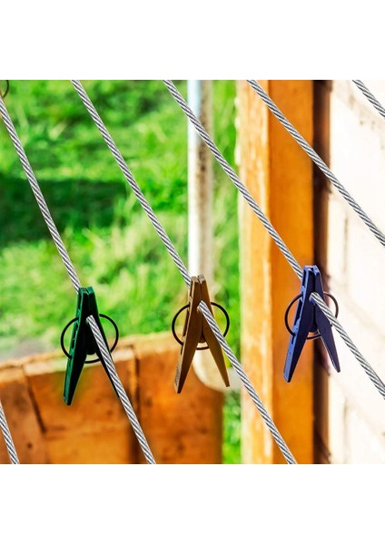 Kablo Kiti 15M/3MM Paslanmaz Çelik Tel Halat Tırmanma Tesisleri Için Pvc Kaplı Bahçe Tel Korkuluk (Yurt Dışından)