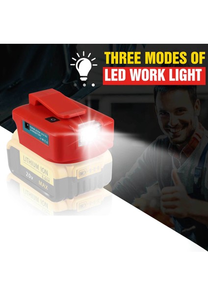 14.4V/18V Lityum Pil Adaptörü LED Spot Işıklı USB Dönüştürücü M Piller Için (Yurt Dışından) indirimleri