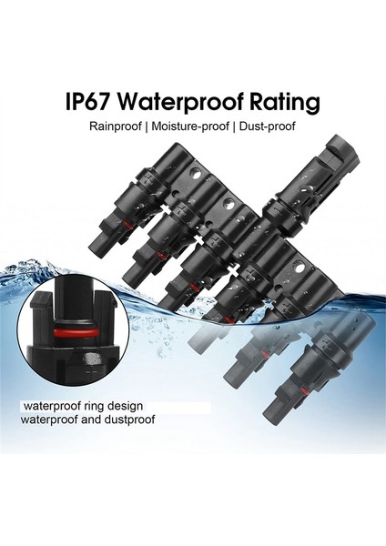 2 Çift 6 Ila 1 T Dal Konnektörü Güneş Paneli Konnektörleri Kablo Ayırıcı Bağlantı Parçası Güneş Kablo Konnektörleri Rv Için (Yurt Dışından) fırsatları