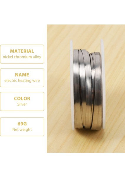 Isıtma Elemanları Için 7.5m 24.6ft 0.2X3MM Nikrom Düz Isıtıcı Teli (Yurt Dışından) indirimleri