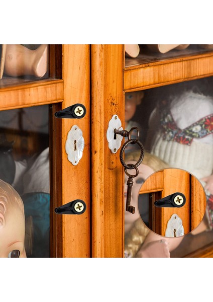 100 Paket Cam Tutucu Klips Seti Dolap Cam Klipsleri 4 mm Cam Klipsleri Cam Dolap Kapılarını Sabitlemek Için (Siyah ve Altın) (Yurt Dışından) fırsatları