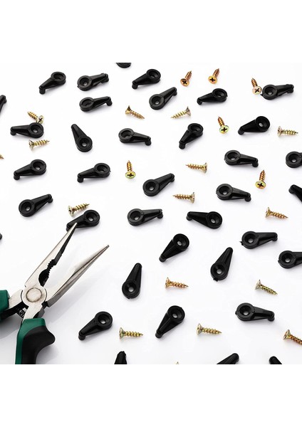 100 Paket Cam Tutucu Klips Seti Dolap Cam Klipsleri 4 mm Cam Klipsleri Cam Dolap Kapılarını Sabitlemek Için (Siyah ve Altın) (Yurt Dışından) indirimleri