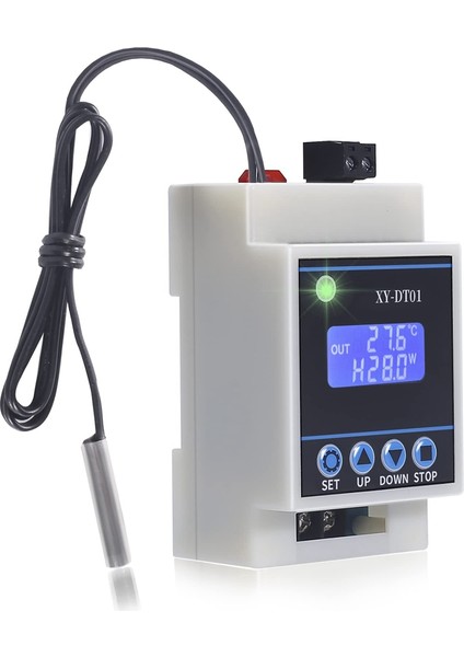 XY-DT01 Dijital Sıcaklık Kontrol Cihazı -40-110°C LCD Ekranlı ve Su Geçirmez Sensörlü Dijital Mikro Dijital Termostat (Yurt Dışından)