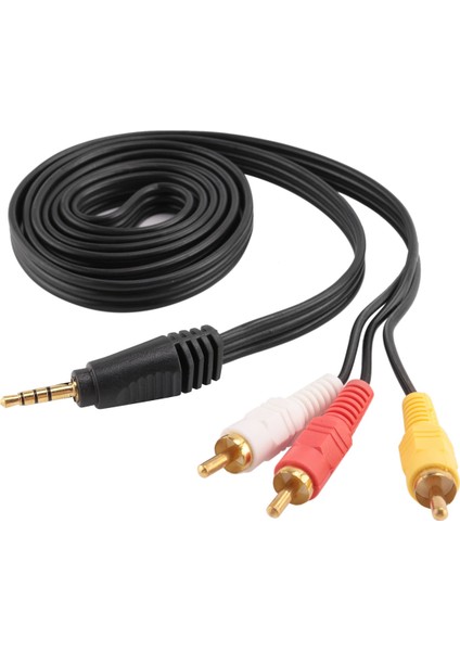 4.9ft 3.5mm Fiş 3 Rca Erkek Adaptör Av Uzatma Kablosu Tv VCD DVD Için (Yurt Dışından) indirimleri
