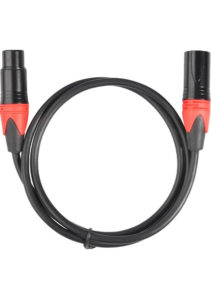 Xlr Kablo Erkek Kadın Ses Sinyal Kablosu Canon Dengeli Xlr Karon Mikrofon 3 Pin Xlr Kablo 10FT Kırmızı (Yurt Dışından)