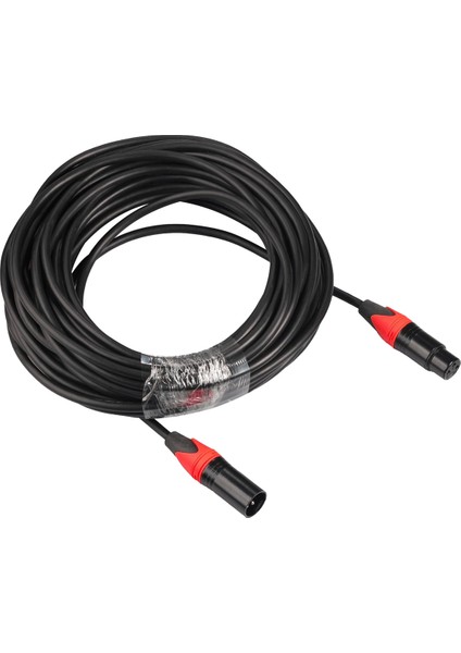 Xlr Kablo Erkek Kadın Ses Sinyal Kablosu Canon Dengeli Xlr Karon Mikrofon 3 Pin Xlr Kablo 10FT Kırmızı (Yurt Dışından)