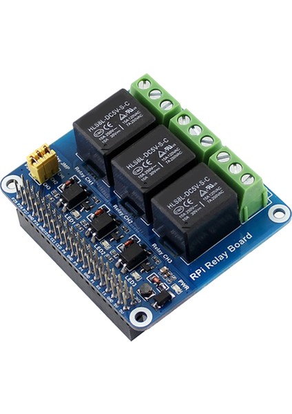 Raspberry Pi Için 3 Yollu Röle Genişletme Kartı 4b/3b/3b+ Akıllı Ev Için Anakart Röle Kontrol Modülü (Yurt Dışından)