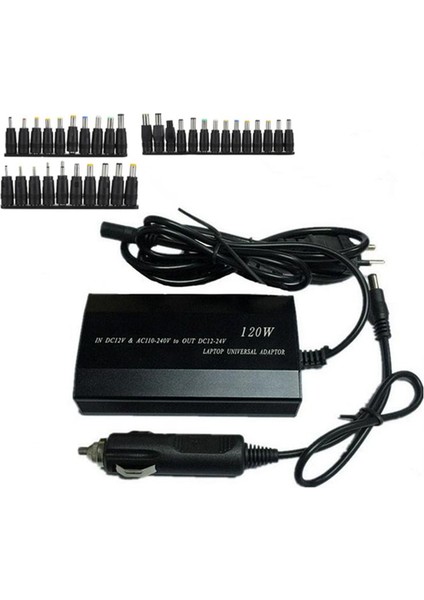 34 Dc Konnektörlü Evrensel Dizüstü Bilgisayar Güç Adaptörü Dizüstü Bilgisayar Adaptörü Ev/araba Kullanımı Için (Ab Fişi) (Yurt Dışından)