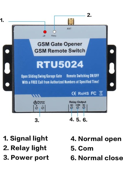 RTU5024 Gsm Kapısı Açıcı Röle Uzaktan Kapı Aksesuarları Ev Yatak Odası Malzemeleri Için 850/900/1800/1900MHZ Anahtarları (Yurt Dışından) modelleri