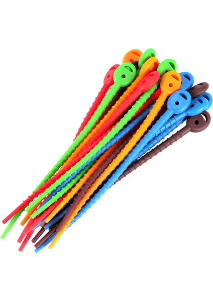 20 Pcs Silikon Kablo Bağları, Dayanıklı Fermuarlı Bağlar, Çanta Mühür Klipsleri, Kablo Askıları, Ekmek Bağları, Ev Ofis Için Kauçuk Büküm Bağları (Yurt Dışından) modelleri