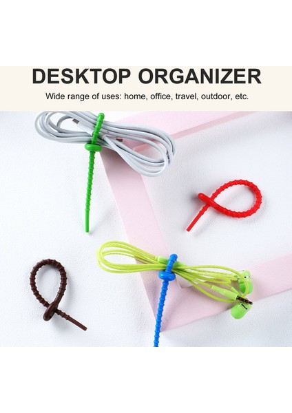 20 Pcs Silikon Kablo Bağları, Dayanıklı Fermuarlı Bağlar, Çanta Mühür Klipsleri, Kablo Askıları, Ekmek Bağları, Ev Ofis Için Kauçuk Büküm Bağları (Yurt Dışından) fırsatları