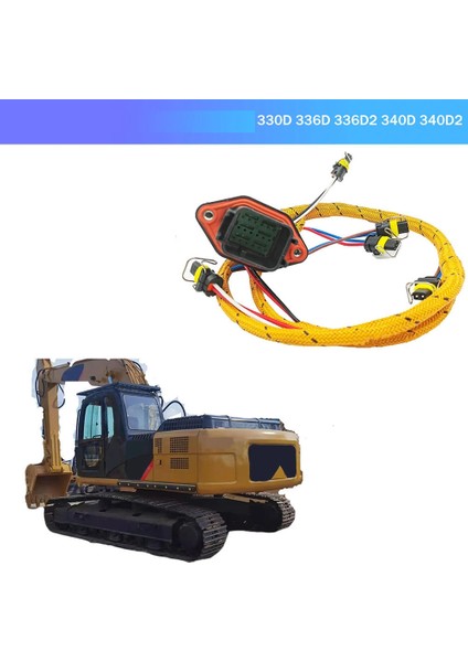 Kablo Demeti Motor Enjektör Kablo Demeti 188-9865 1889865 Caterpillar Ekskavatör Için Cat 330D 336D 336D2 340D 340D2 C9 (Yurt Dışından)
