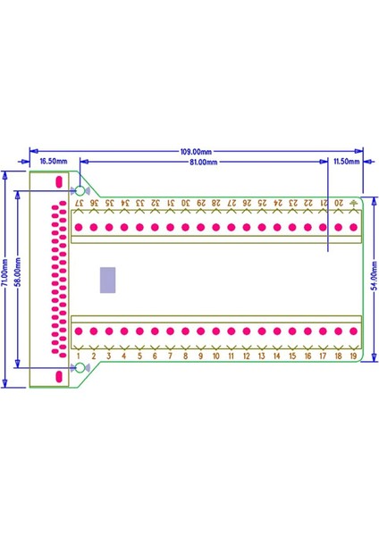 2 Adet DB37 Erkek Dişi Breakout Board Konnektörü, RS232 D-Sub Seri 37 Pin Port Terminali Lehimsiz Adaptör (Yurt Dışından)