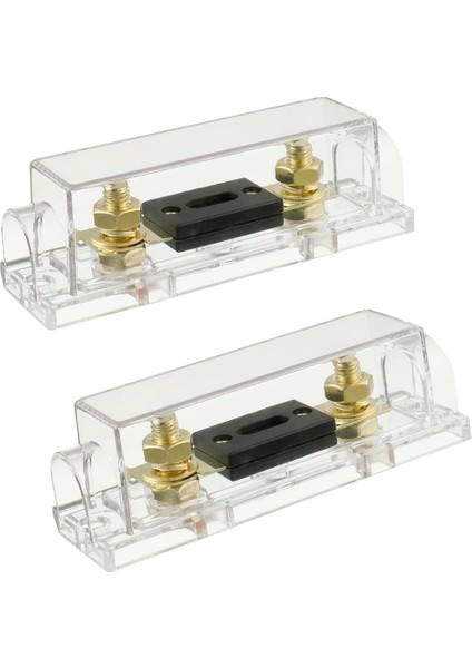 Adet 100A Şeffaf Kutulu Anl Sigorta Tutucu ve 2 Adet 100A 32V Dc Anl Sigorta Ses ve Görüntü Sistemlerine Uygun (Yurt Dışından)