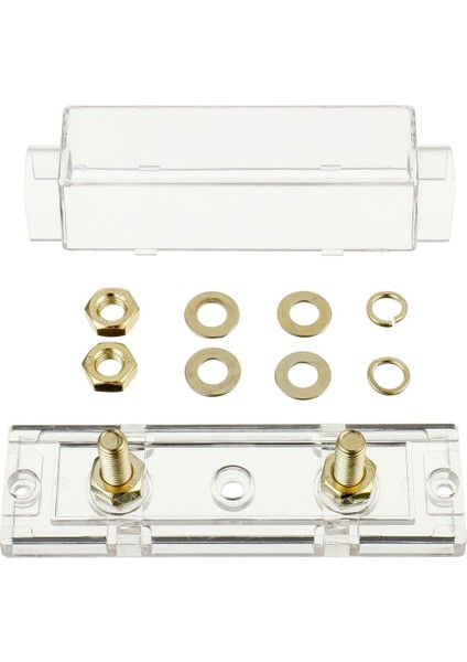 Adet 100A Şeffaf Kutulu Anl Sigorta Tutucu ve 2 Adet 100A 32V Dc Anl Sigorta Ses ve Görüntü Sistemlerine Uygun (Yurt Dışından) fiyatları