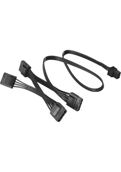 6pin Ila 4 Molex Modüler Güç Kaynağı Kablosu 6pin Ila 4 Ide Kablosu Corsaır RM1000X RM850X RM750X RM650X RM550X Modüler (Yurt Dışından)
