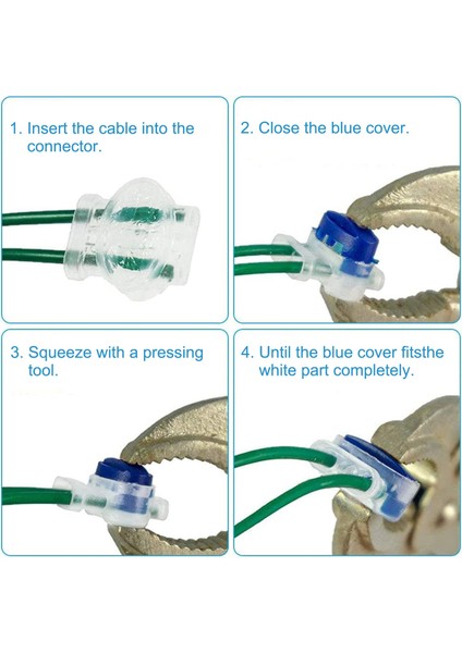 18 Paket Elektrik Idc 314-BOX Pigtail 3 Kablolu Konnektörler 22-14 Awg Kablolar, Robotik Çim Biçme Makineleri Için (Yurt Dışından)