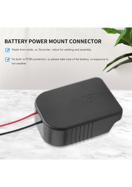 Makıta ve Bosch Için Adaptör 18 V Pil Gücü Montaj Konnektörü Adaptörü 12 Awg Tel Adaptörü ile Dock Tutucu (Yurt Dışından)