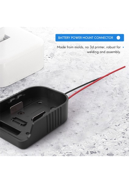 Makıta ve Bosch Için Adaptör 18 V Pil Gücü Montaj Konnektörü Adaptörü 12 Awg Tel Adaptörü ile Dock Tutucu (Yurt Dışından)