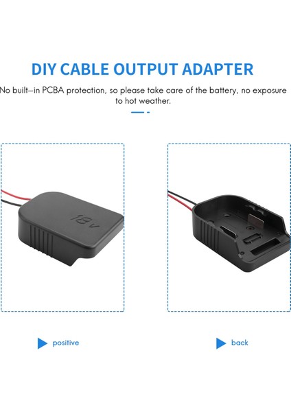 Makıta ve Bosch Için Adaptör 18 V Pil Gücü Montaj Konnektörü Adaptörü 12 Awg Tel Adaptörü ile Dock Tutucu (Yurt Dışından)