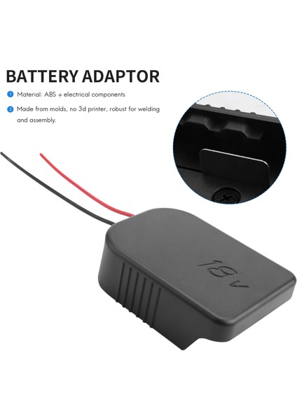 Makıta ve Bosch Için Adaptör 18 V Pil Gücü Montaj Konnektörü Adaptörü 12 Awg Tel Adaptörü ile Dock Tutucu (Yurt Dışından)