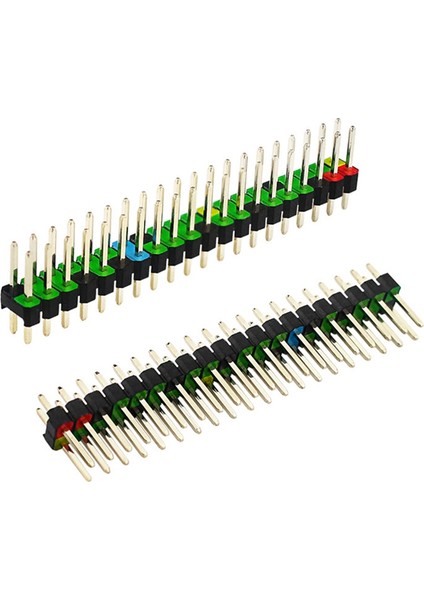 5 Adet 2 x 20 Pin Erkek Gpıo Başlığı Raspberry Pi Zero Için Çift Sıra 20 Pin Erkek Pin Gpıo Konnektörü Yığınlama Başlığı Uzatma (Yurt Dışından)