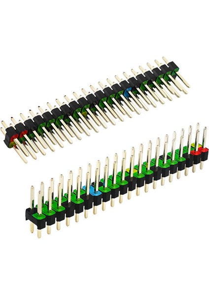 5 Adet 2 x 20 Pin Erkek Gpıo Başlığı Raspberry Pi Zero Için Çift Sıra 20 Pin Erkek Pin Gpıo Konnektörü Yığınlama Başlığı Uzatma (Yurt Dışından)