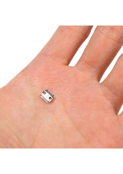 10 Adet Tip B Mikro-Usb Dişi 5 Pin Jak Bağlantı Noktası Soket Konnektör Onarım Parçaları (Yurt Dışından)