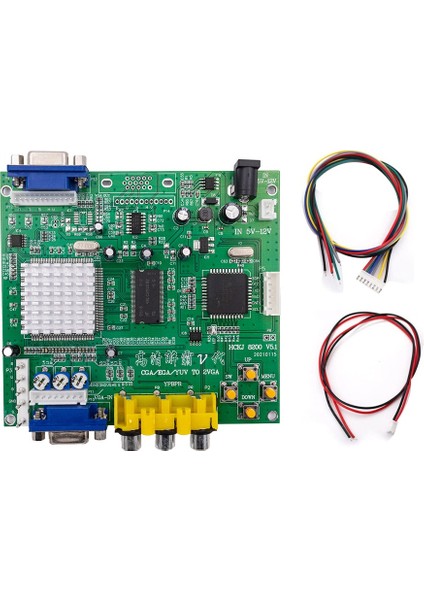 Arcade Oyunu Rgb/ega/yuv/cga VGA Çıkışı Hd Video Dönüştürücü Kurulu Arcade Oyun Monitörü Crt LCD Pdp Projektör Için (Yurt Dışından)