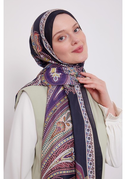 Siyah-Kırmızı Etnik Desen Sport Şal modelleri