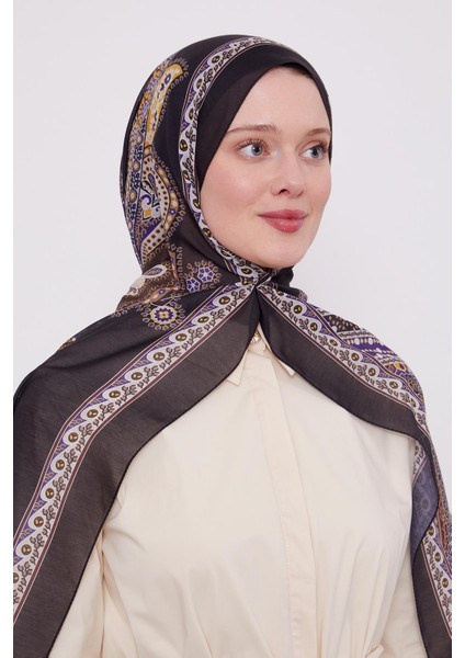 Siyah-Mor Etnik Desen Sport Şal fiyatları