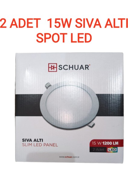 12W & 15W Sıva Altı 2 Adet Spot LED