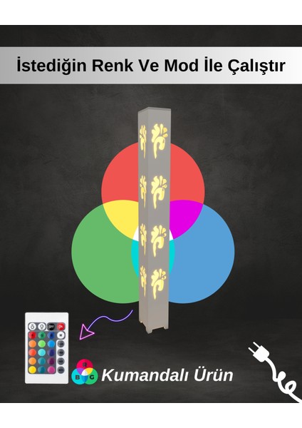 Çiçek Metal Oturma Odası Salon Yatak Odası Mutfak Ambiyans Aydınlatma Lambader