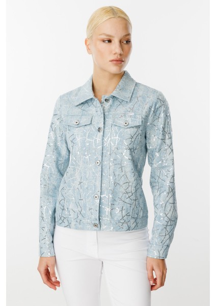 Pul Işlemeli Kot Mont Blue 06026 modelleri