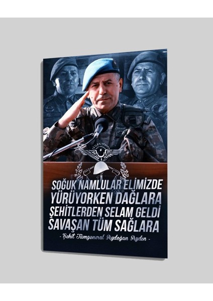 Türk Kahraman Cam Tablo