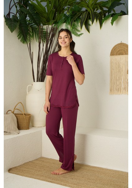 Düğmeli Pijama Takımı 3534