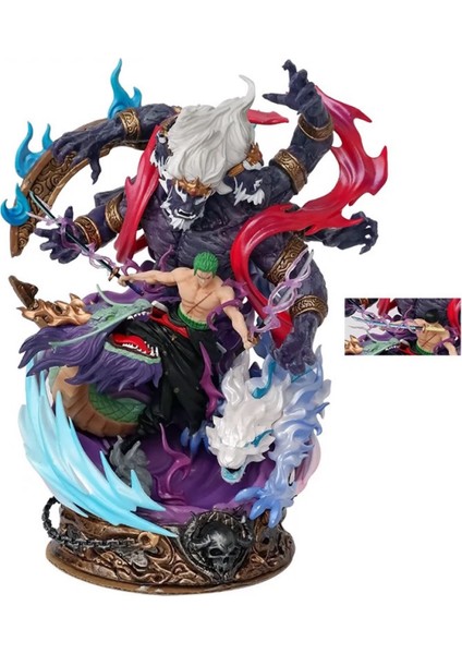 38CM Inferno Sauron Plug-In Işıklı Üç Kafalı El Kuklası Modeli Süs Heykeli Hediye (Yurt Dışından)