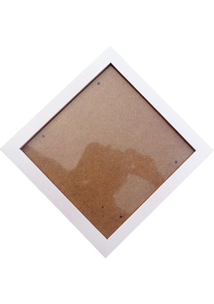 Kare Kalın Çam Ahşap Fotoğraf Çerçevesi Duvar Resim Çerçevesi (Beyaz, 6 Inç) (Yurt Dışından)